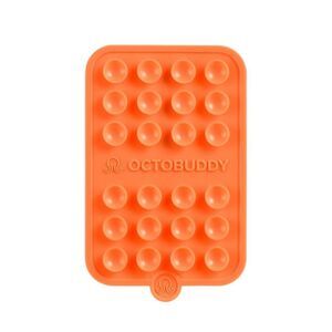 Octobuddy Silicone Suction Cup Phone Case Mount Magnet - Orange